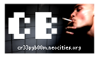 cr33pyb00m advertisement featuring a person smoking